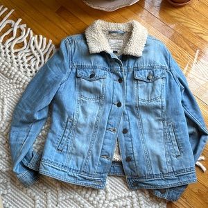Sherpa denim jacket